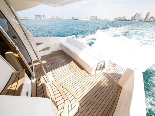 Luxury yacht rental service in Dubai Marina 